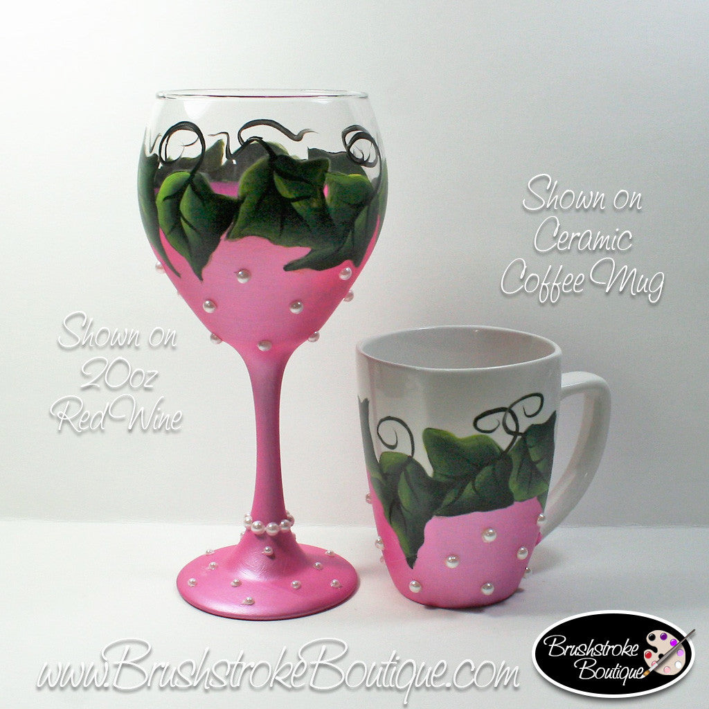 Hand Painted Wine Glass - Catching Snowflakes - Original Designs by Cathy  Kraemer