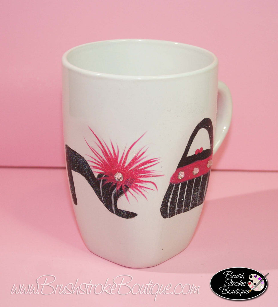 Let's Make Memories Personalized Your Name Signature Mug - Custom 15oz  Coffee Mug - Stocking Stuffer - For Christmas - Pink/Teal