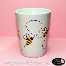 Hand Painted Coffee Mug - Bumble Bees - Original Designs by Cathy Kraemer