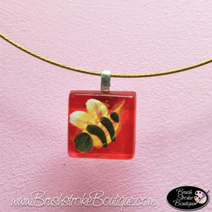 Hand Painted Jewelry - Bumble Bee - Original Designs by Cathy Kraemer