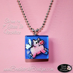 Hand Painted Jewelry - When Pigs Fly - Original Designs by Cathy Kraemer