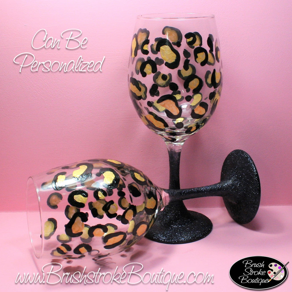 Leopard Wine Glass Gift Set