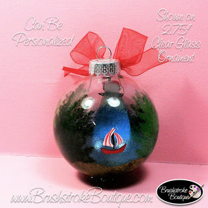 Hand Painted Ornament - Marblehead Lighthouse - Original Designs by Cathy Kraemer