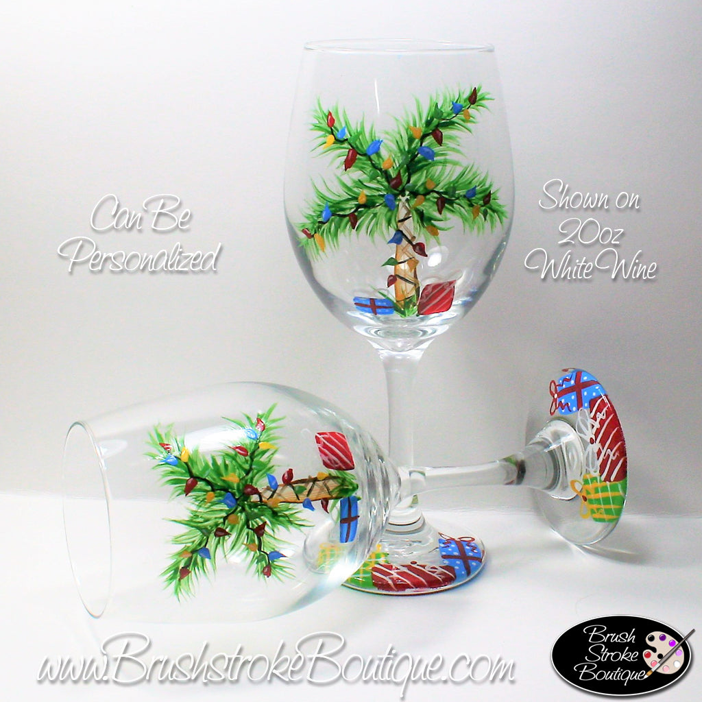 Hand Painted Wine Glass - Abominable Snowman Yeti - Original Designs by  Cathy Kraemer