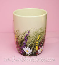 Hand Painted Coffee Mug - Wildflowers - Original Designs by Cathy Kraemer