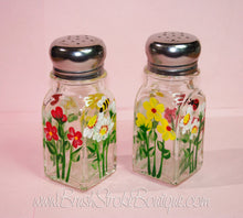Hand Painted Salt & Pepper Shakers - Summer Bug Garden - Original Designs by Cathy Kraemer